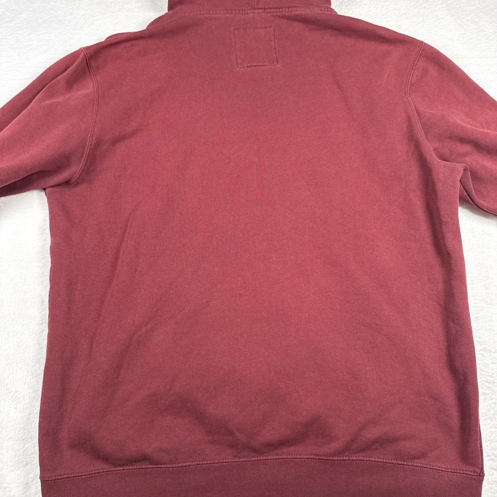 Vans Mens Pullover Hoodie Sweatshirt Burgundy Size Large Vans Graphic Logo